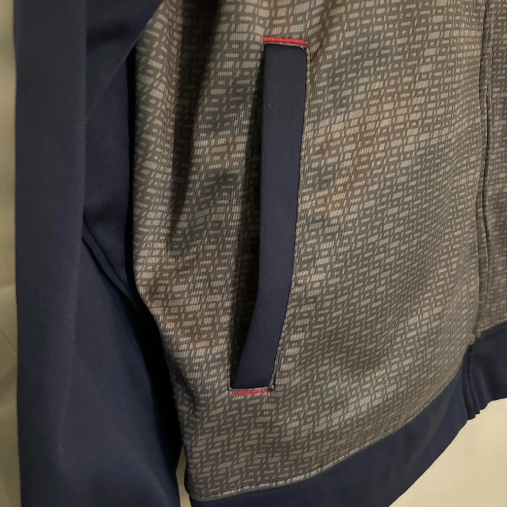 Reebok New York Rangers Zip-Up Jacket - Blue and Gray